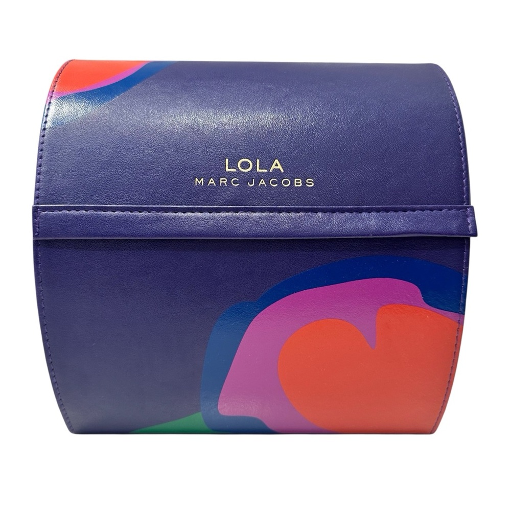 Marc Jacobs Lola Purple Multicolor Floral Box Container